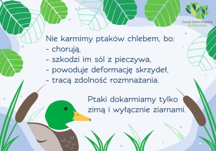 Tabliczka - Dokarmianie ptaków - Link do dokumentu [pdf 578KB] - Dokument otwiera się w nowym oknie