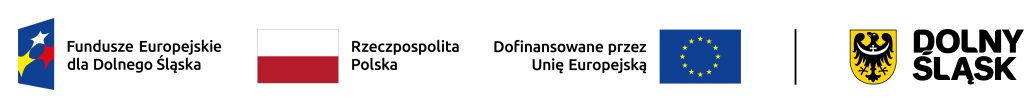 Logotypy RP PL, UE, funduszy UE, Dolnego Śląska
