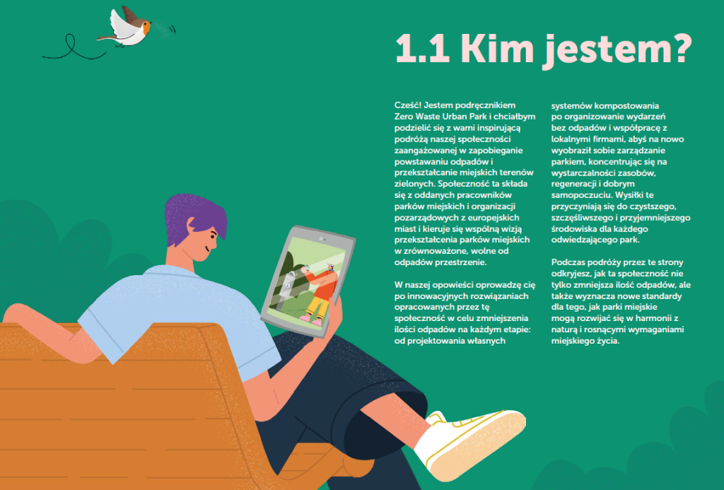 ilustracja informująca, czym jest handbook zero waste